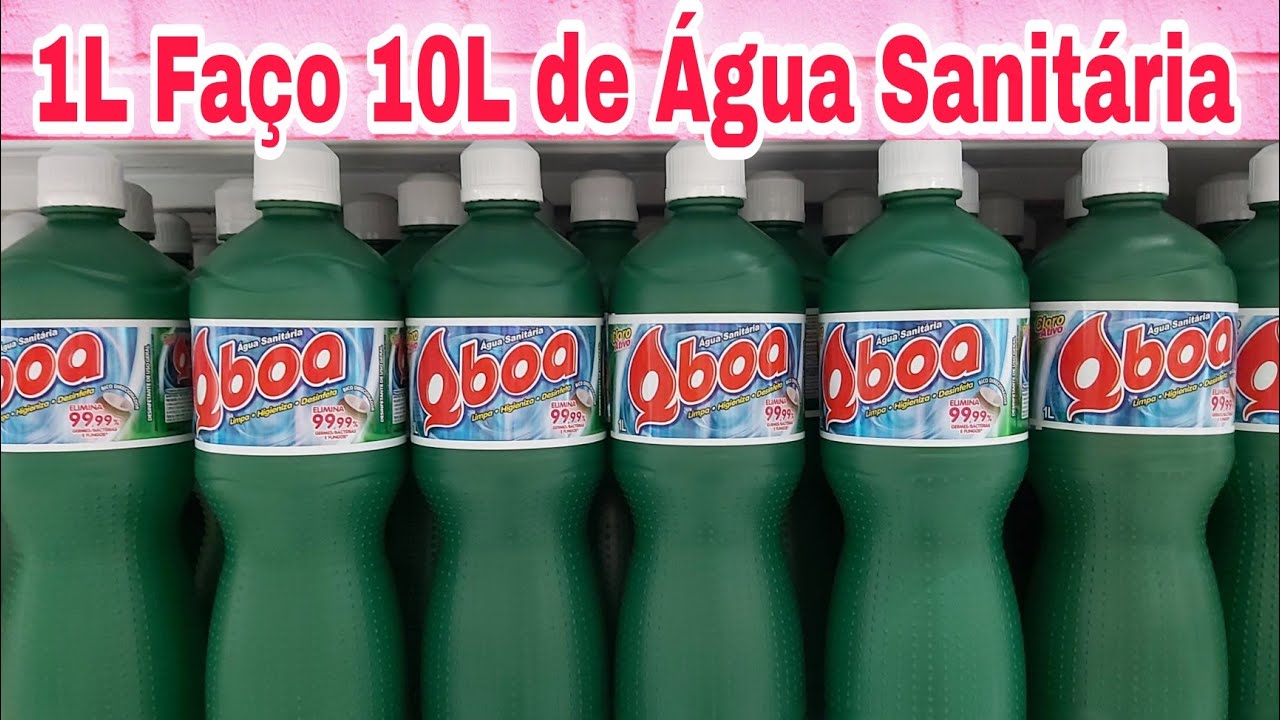Parei de Gastar!! Com 1L de Água Sanitária Faço 10L Super Econômico ♧ Fácil e Rápido de Fazer