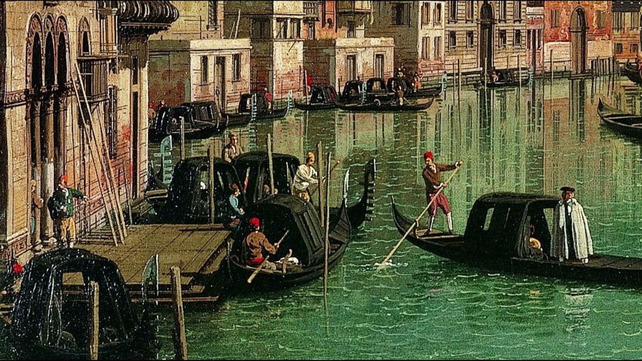 美術品鑑賞第738回【ヴェネツィア、大運河 ― リアルト橋を望む南の眺め