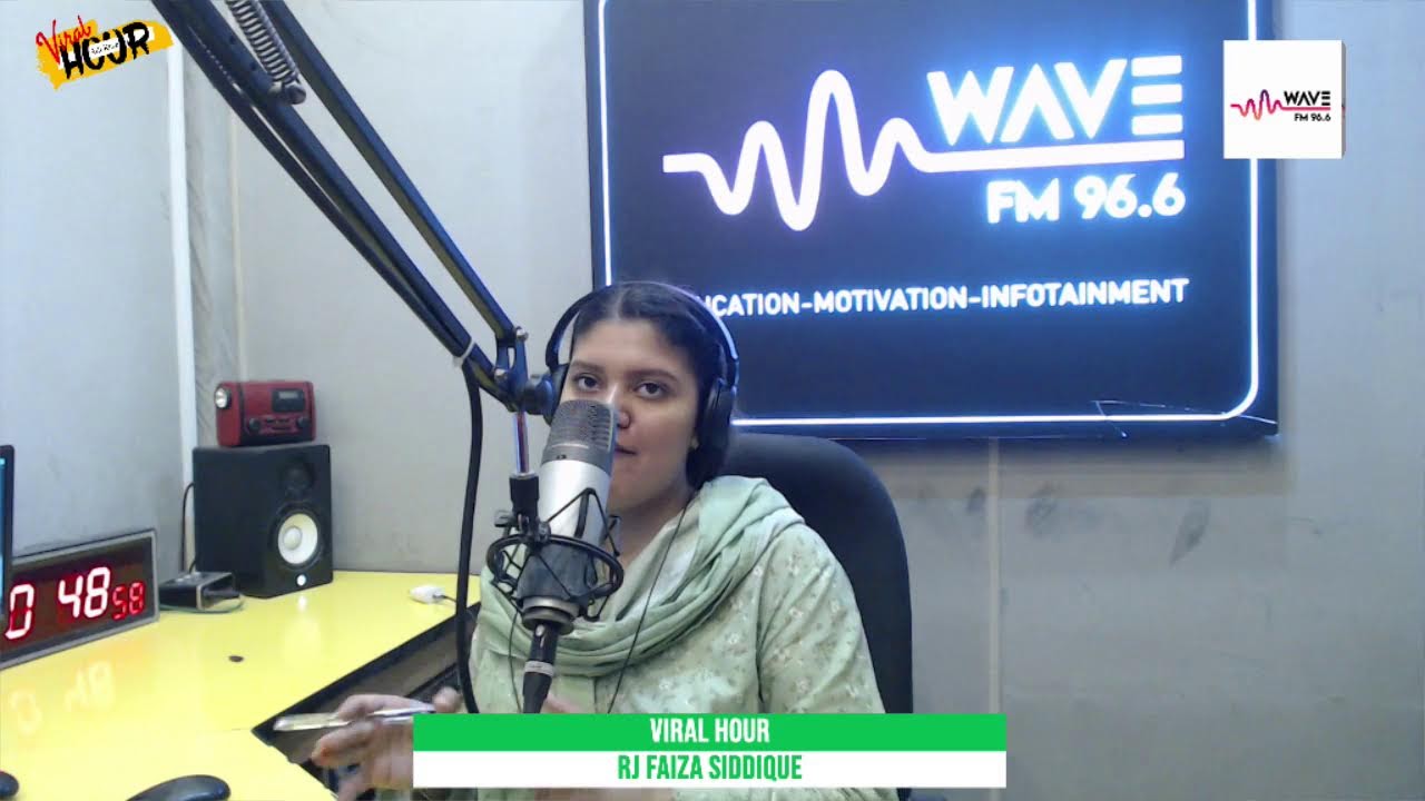 Viral Hour With RJ Faiza Siddique |Wave FM 96.6| Radio 96.6| - YouTube