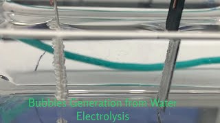 Bubbles Generation from Water Electrolysis