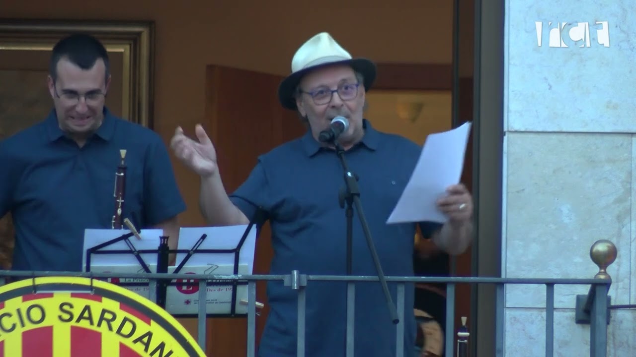 Pregó d'inici de festa del 95è Aplec de la sardana de Calella