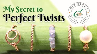 My Secret to Perfectly Even Twists ✨DIY Rings for Beginners