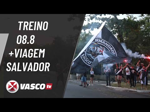 Vasco treina e viaja para Salvador antes de duelo pelo Brasileirão