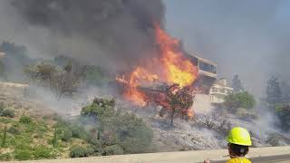 Thomas Fire consumes Home on Foothill Bld Ventura, CA