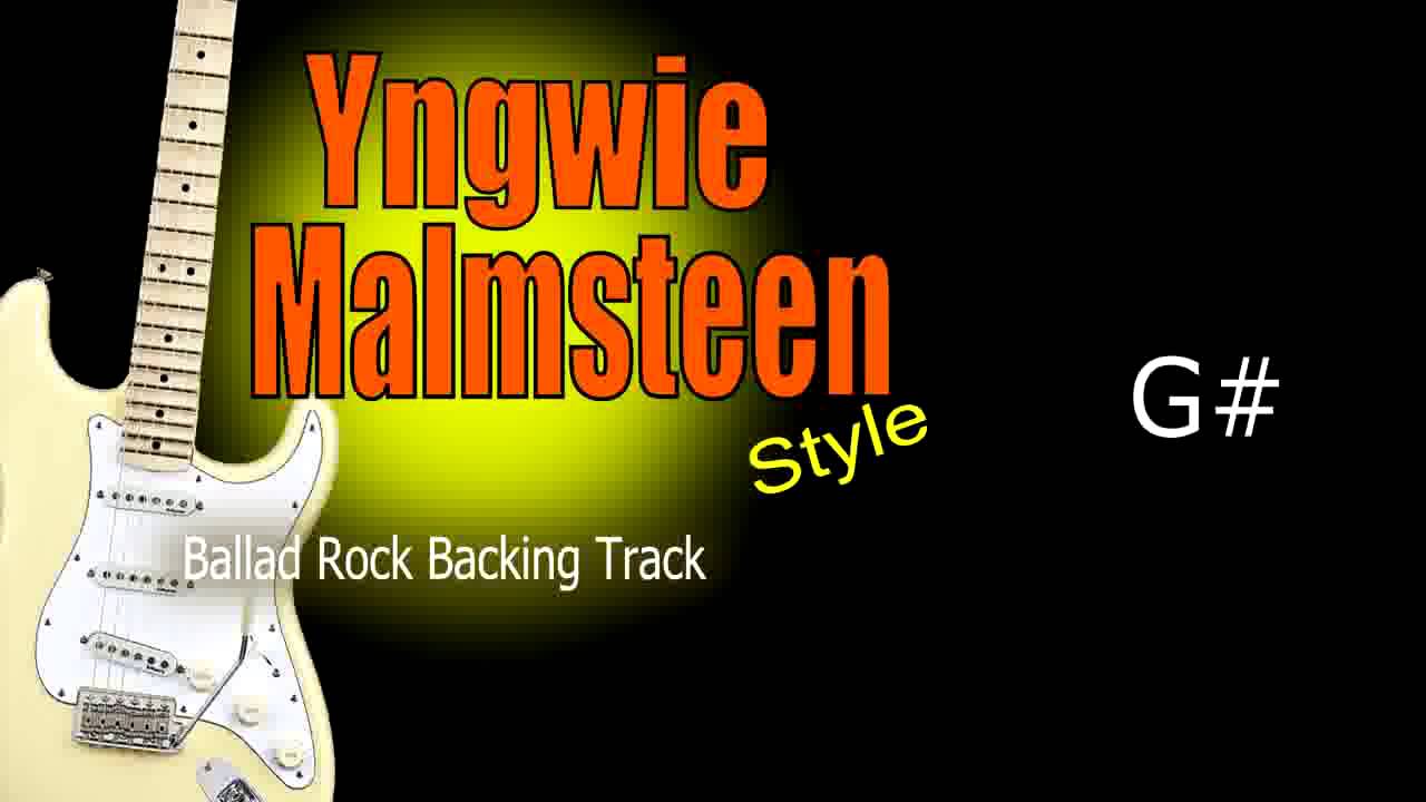 Yngwie Malmsteen Rock Ballad Backing Track 63 Bpm Highest Quality