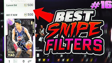 BEST WAY TO MAKE TONS OF MT IN A SMALL AMOUNT OF TIME!! 3 AMAZING SNIPE FILTERS TO USE IN NBA 2K19!