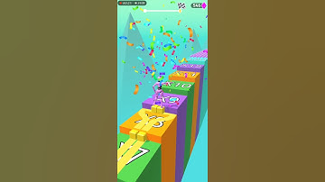 Stack surf 3d android gameplay level 5 #stacksurf3d #cubesurfer #asplaygames #shorts