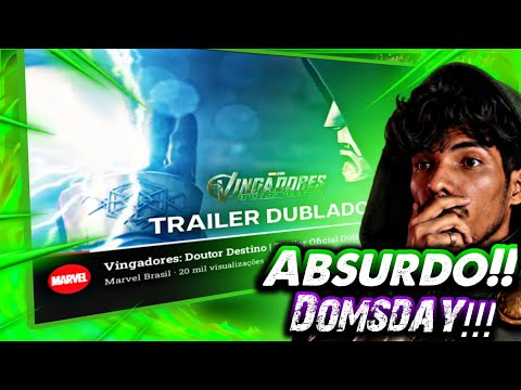 Absurdo demais!!! | Vingadores Dr Destino | Trailer Oficial React 🈯