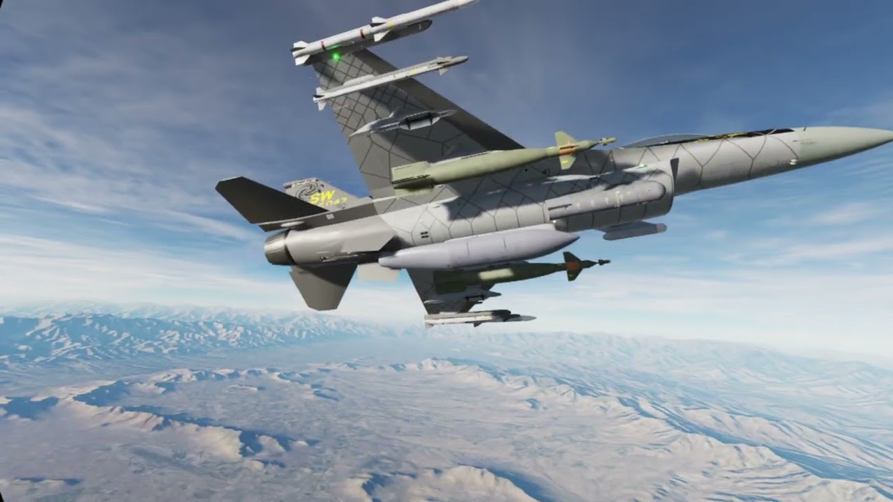 F-16 DCS Afghanistan / GBU 10 at Kabul, Refueling, pattern work at Bagram with narration