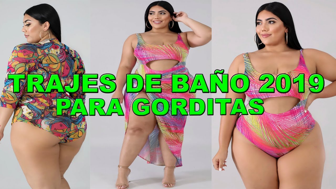 trajes de baño para gorditas trajes baño de | tallas grandes - YouTube