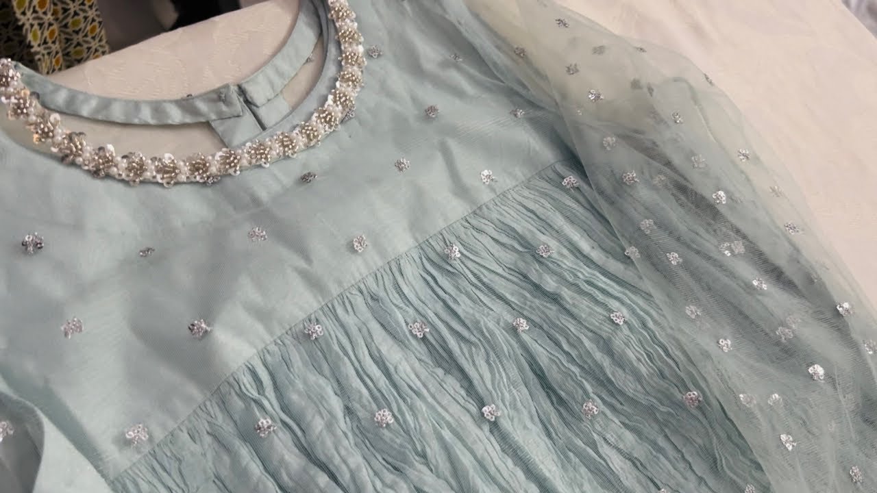 Most Beautiful Dress  Design || Fabric From Local Market || How to design