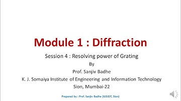 Diffraction Session 4 (Resolving Power of Grating) noise reduced