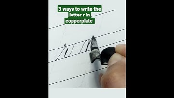 3 ways to write the letter r in copperplate