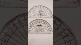 😱😱which original?protractor#art   #arthow to draw#shorts