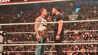Roman Reigns Chooses CM Punk Full Segment(WWE RAW Philly 2/2/2026 Live)