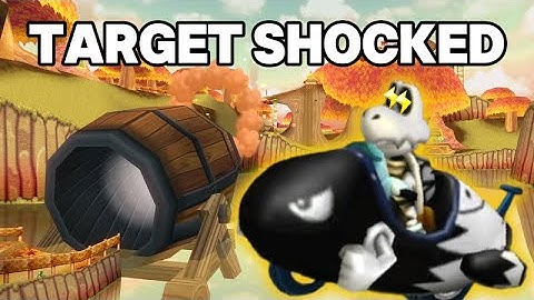 Getting Target Shocked TWICE By A CPU In Mario Kart Wii