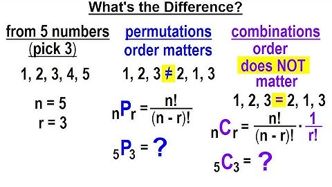Statistics: Ch 8 Combinations and Permutations (1 of 22) What