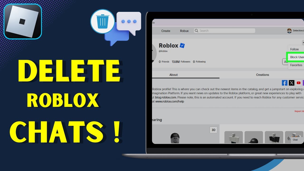 How To Delete ROBLOX CHAT Messages On PC 2026 Clear Chat History Fast 