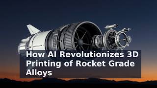 How AI Revolutionizes 3D Printing of Rocket Grade Alloys