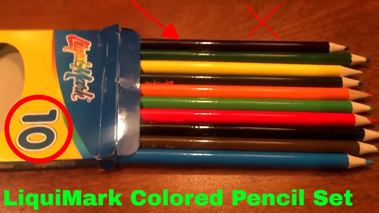 How To Use LiquiMark Colored Pencil Set Review YouTube