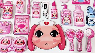 🌸paper diy🌸 ANIMAL HOSPITAL ROBLOX skincare and makeup blind bag 💋