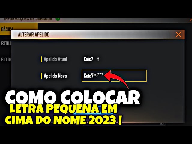 COMO COLOCAR NÚMEROS PEQUENOS NO CANTO DO NOME/NICKCOMO COLOCAR O ¹⁵⁷  ⁹⁹⁹PEQUENO NO NICK FREE FIRE! 