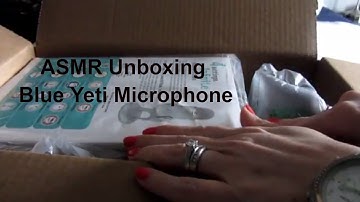 🎧 ASMR  🎤 Amazon Unboxing New Blue Yeti Microphone 🎤Crinkly, Scratching Fast Tapping