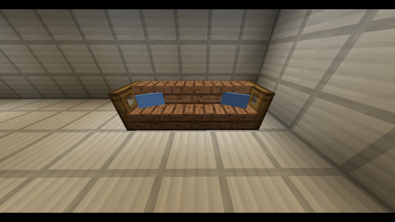 How To Make A Sofa Pillow In Minecraft, Sofa With Pillows Minecraft