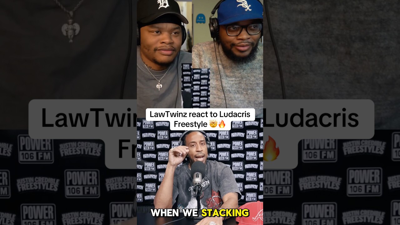 LawTwinz react to Ludacris Freestyle 🤯🔥 #lawtwinz #ludacris #drake #trending #shorts