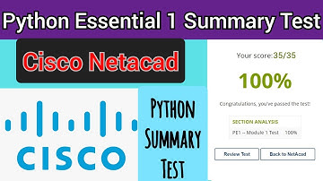 Cisco Python Essentials 1 Summary Test Answer (100% Right) marks || #Cisco Netacad🎥