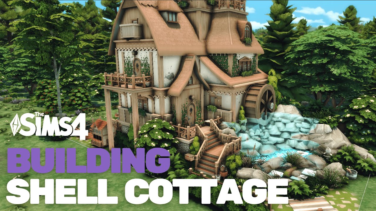 Building Shell Cottage (No CC) - Sims 4 Harry Potter Save