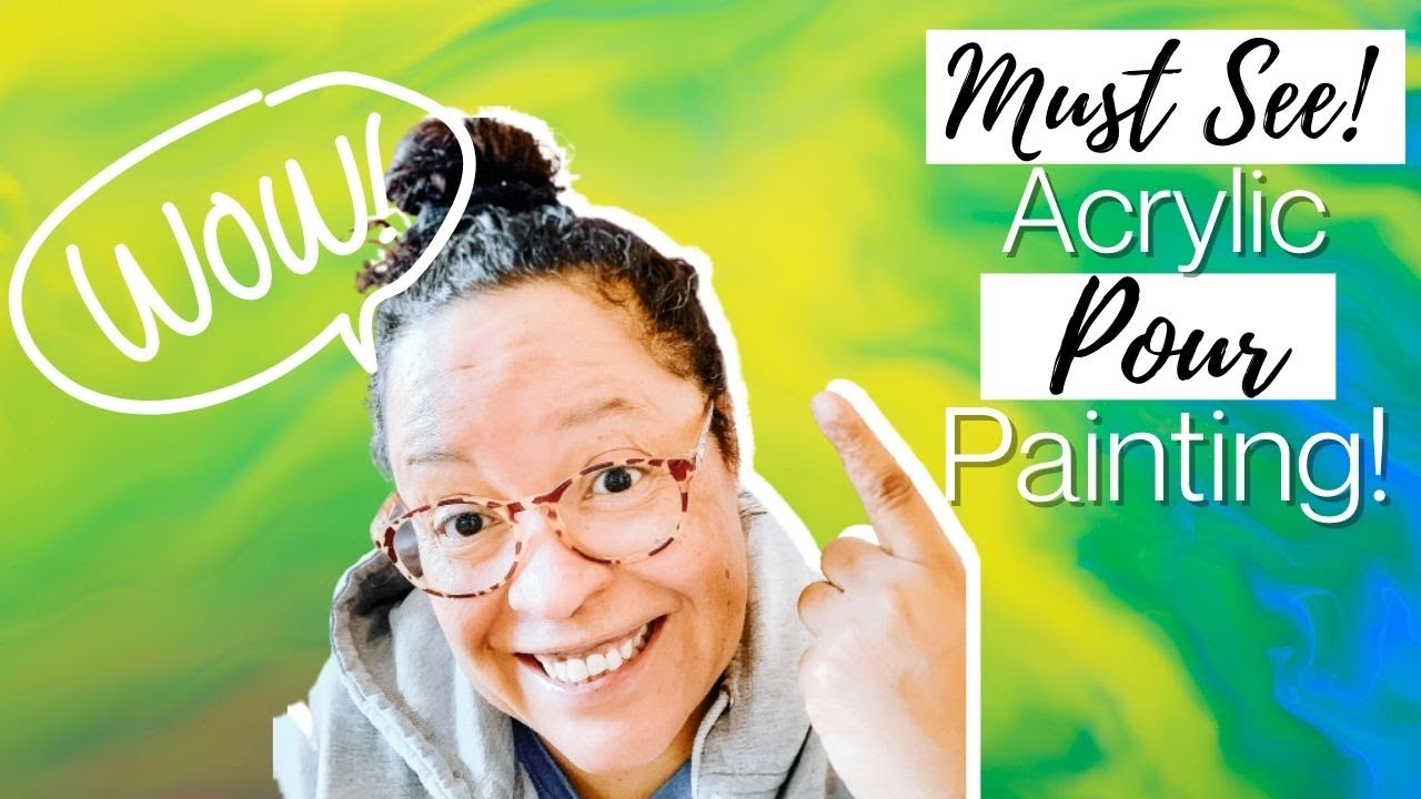 Acrylic Paint Pouring On YouTube On Canvas - YouTube