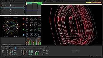 ABLETON LIVE playing with EUCLIDEAN SEQUENCER and GRANULAR M4L devices