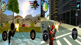Real Stickman Crime | VS | JetPack Hero Miami Crime | Android Gameplay Comparison screenshot 4