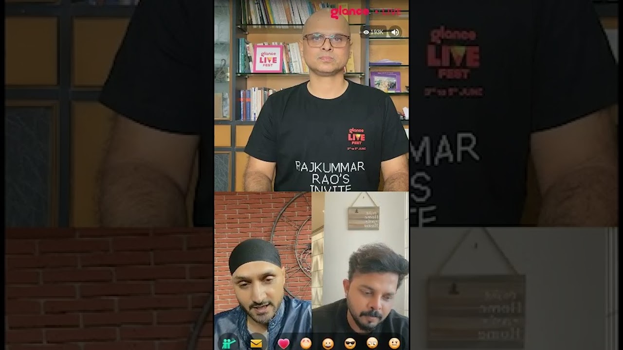 Harbhajan Singh Said "Sorry" to Sreesanth on Glance Live Show | Harbhajan Singh | Sreesanth