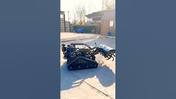 Export-oriented multifunctional crawler remote control rotary tiller#tractor #automobile