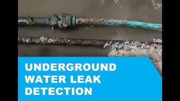 Underground water leak detection