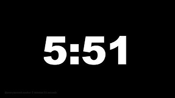 5 minutes 51 seconds [351 secs] clock timer countdown || Alarm Focus