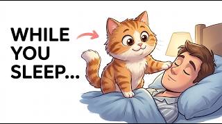 The Strange Things Your Cat Does Every Night While You Sleep