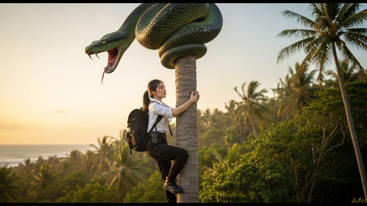 Heroic team rescues goat trapped in giant python's enclosure - YouTube