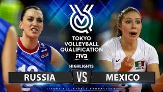 Russia vs Mexico | Highlights | Women's Volleyball Olympic Qualifying Tournament 2019