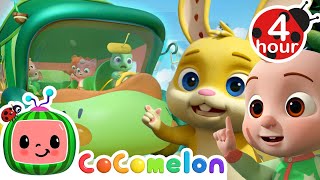 Wheels on the Bus (Late For School Edition) + More | Cocomelon - Nursery Rhymes & Songs For Kids by  JJ's Animal Adventure 555,151 views 4 days ago 4 hours, 28 minutes