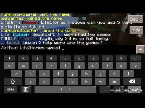 Mcpe||0.11.0||How to give yourself potion effects on a ...