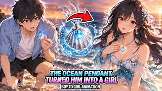 The Ocean Pendant Turned Him Into a Girl | Boy to Girl | Gender Bender Story | TG Animation