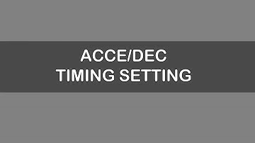 4- How to set Acceleration and Deceleration Time Setting in Delta VFD
