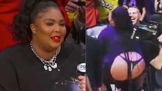 Lizzo Gets DRAGGED For Twerking In Thong At Lakers Game & Confesses Her Obsession For KAT!