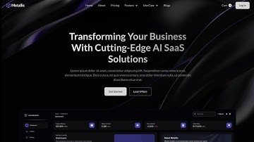 Ai Saas Website Template | Webflow | Metallic