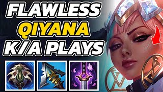 GRANDMASTER QIYANA GAMES. K/A PLAYS ONLY. LOL META. 54% WIN QIYANA MIDDLE