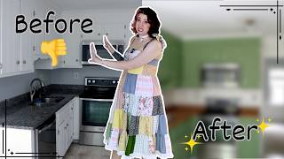 I See a White Cabinet Door and I Want to Paint it Green (Kitchen Makeover) 