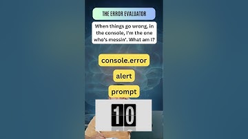 The Error Evaluator | JavaScript Riddle #codingchallenge #codingfun #codebreaker #javascript
